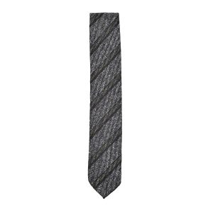 tie-silk-wool-black-white-green